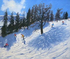 Spring skiers, Verbier, 2010